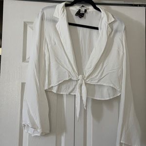 Forever 21 cropped batwing sleeve top